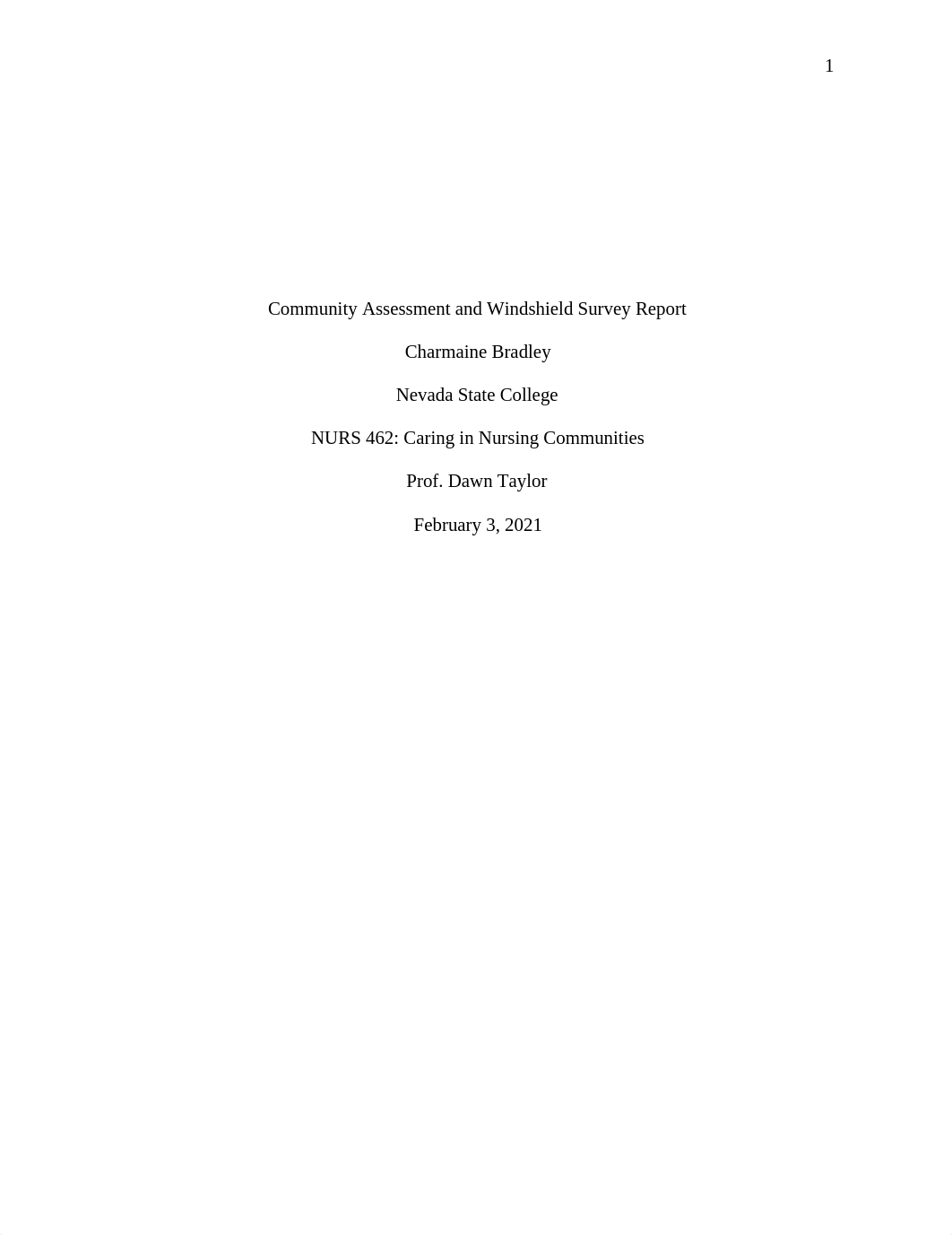 APA Paper Community Assessment and Windshield Survey Report.edited.docx_d8eyzqbe0ju_page1