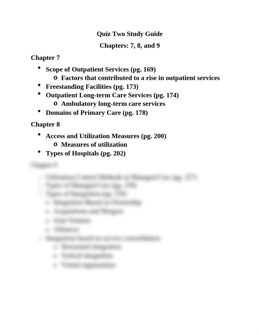 Quiz Two Study Guide  U.S. Healthcare System.docx_d8ez42lrkgt_page1