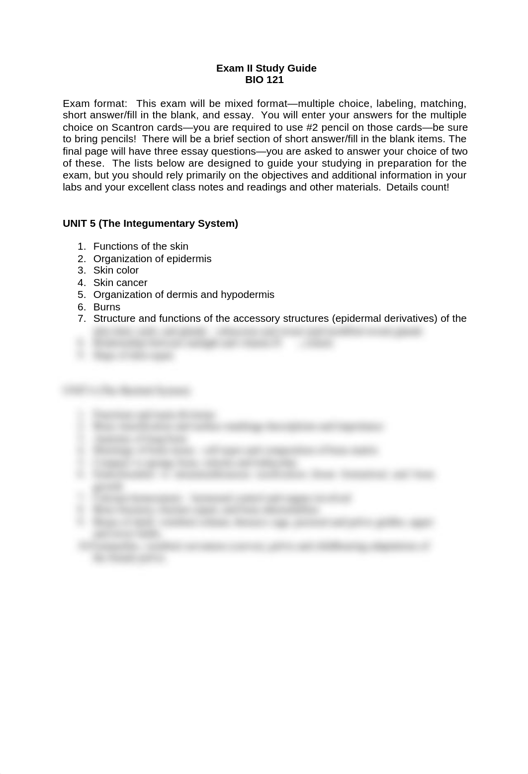 BIO 121 Exam 2 Study Guide.docx_d8ezz99yqsh_page1