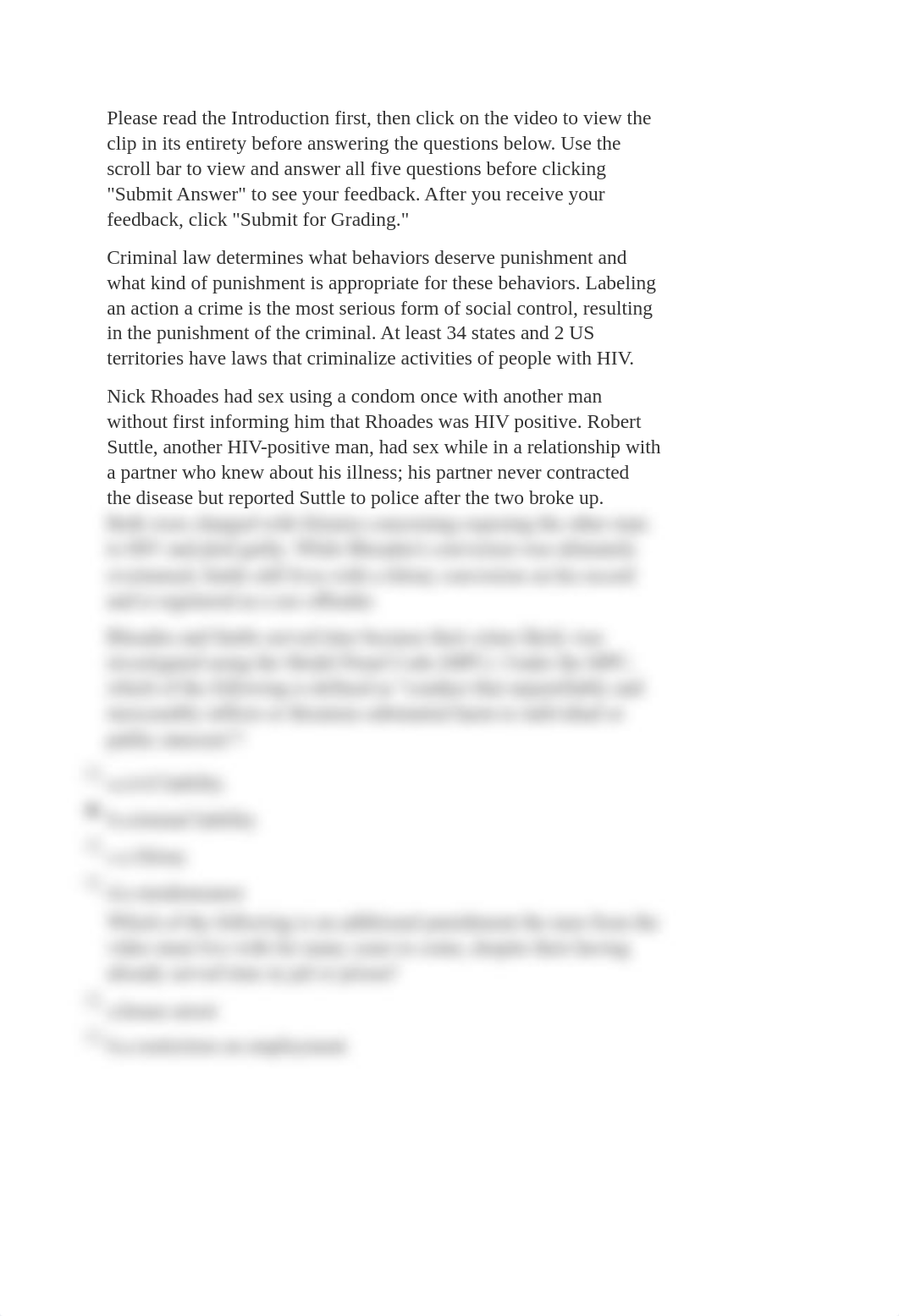 Chapter 1 Video Case HIV Criminalization MC Questions.docx_d8f0a2pt99c_page1