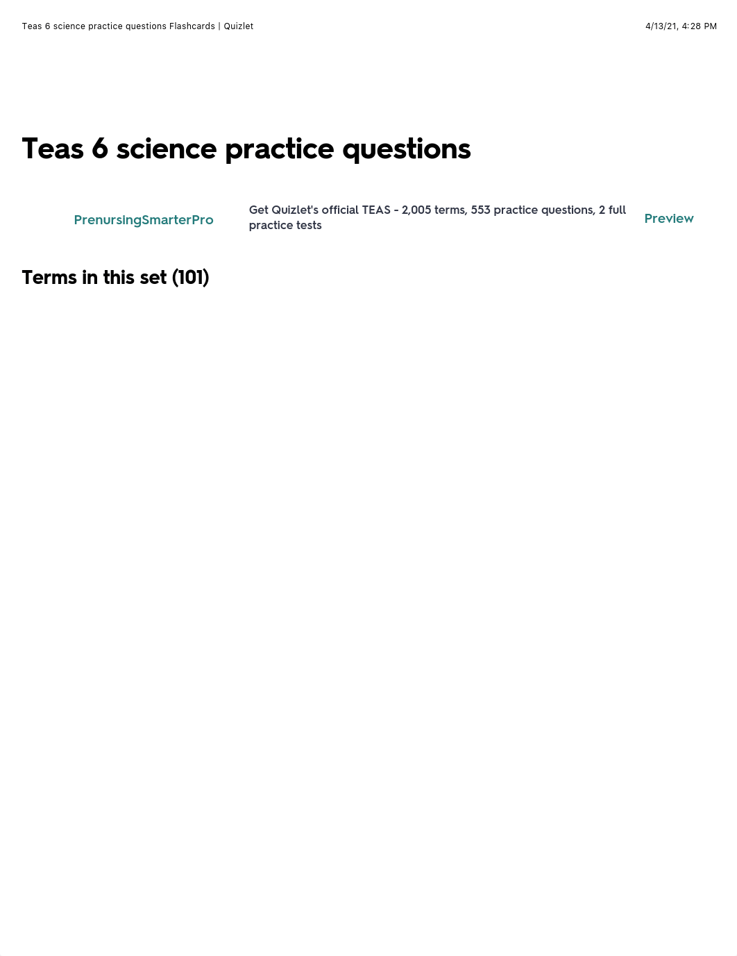 GREATTeas 6 science practice questions Flashcards | Quizlet.pdf_d8f21t258gg_page1