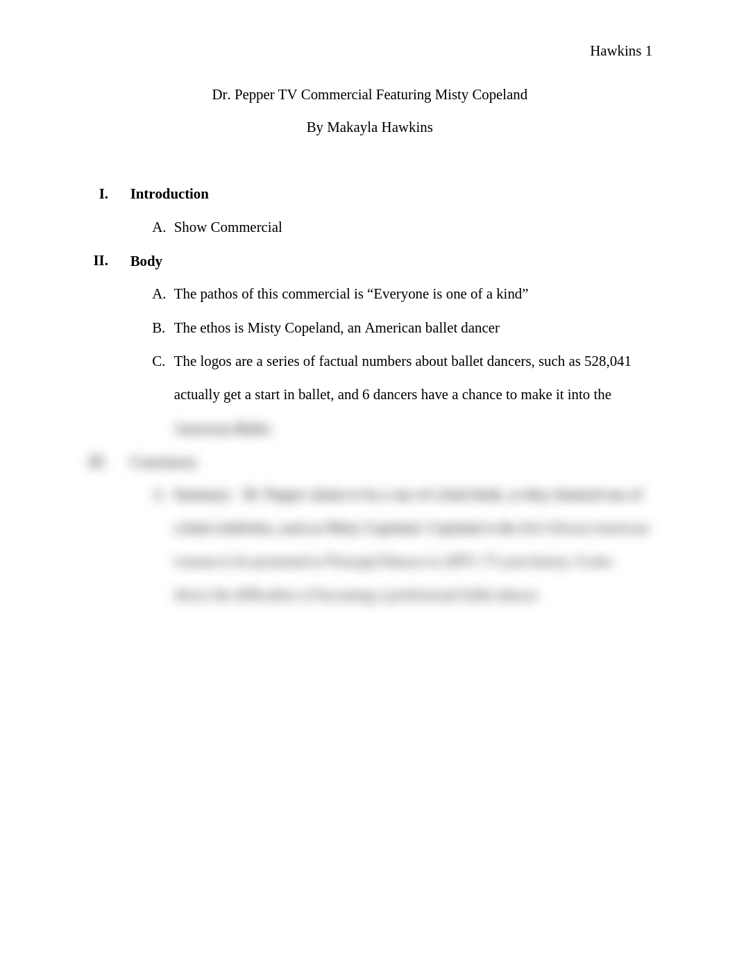 Ethos, Logos, & Pathos Commercial Response Speech_d8f82u7u203_page1