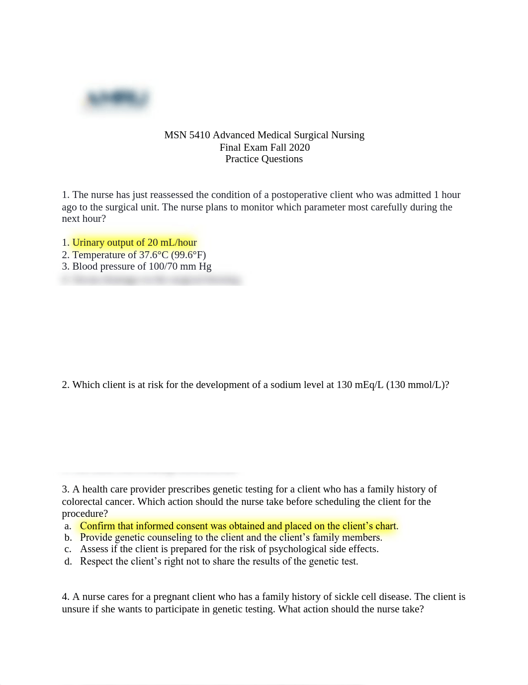 MSN 5410 Final Exam Practice Questions Fall 2020.pdf_d8fu3q8sq9v_page1