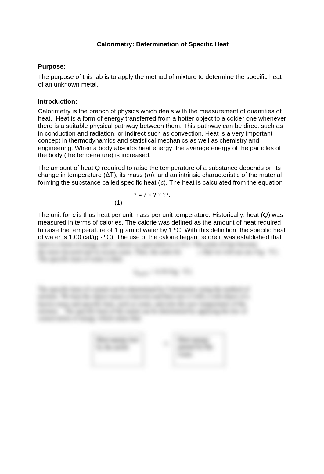 Lab 10 - Calorimetry - Determination of Specific Heat.pdf_d8fue999uj8_page1