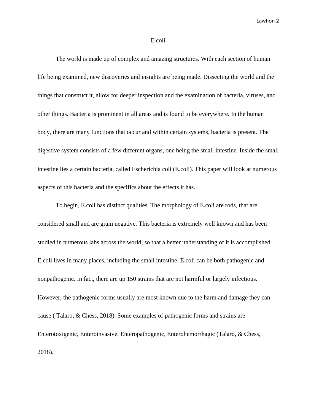 Microbiology Research Paper - E.coli - Sawyer Lawhon.docx_d8fziin03m9_page2