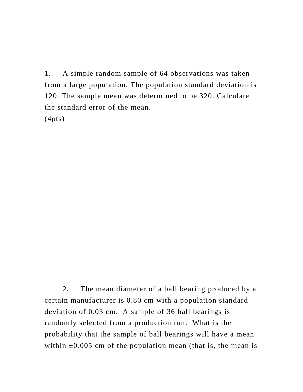 1.A simple random sample of 64 observations was taken from a la.docx_d8g0bay5p8e_page2