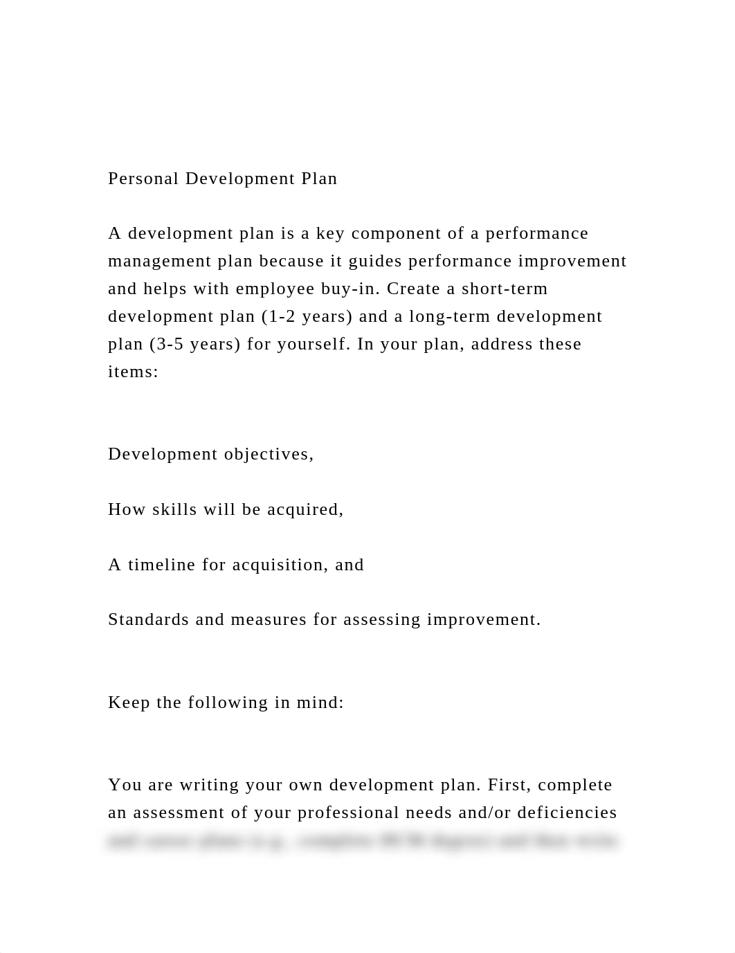 Personal Development Plan  A development plan is a key compo.docx_d8gihbmkka7_page2