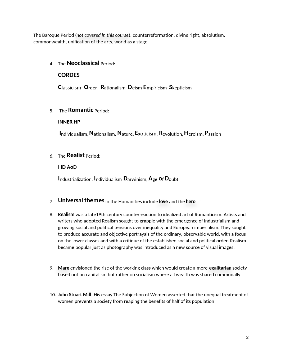 WGU C100 Humanities Study tips from student revised.docx_d8gltgpt8t6_page2