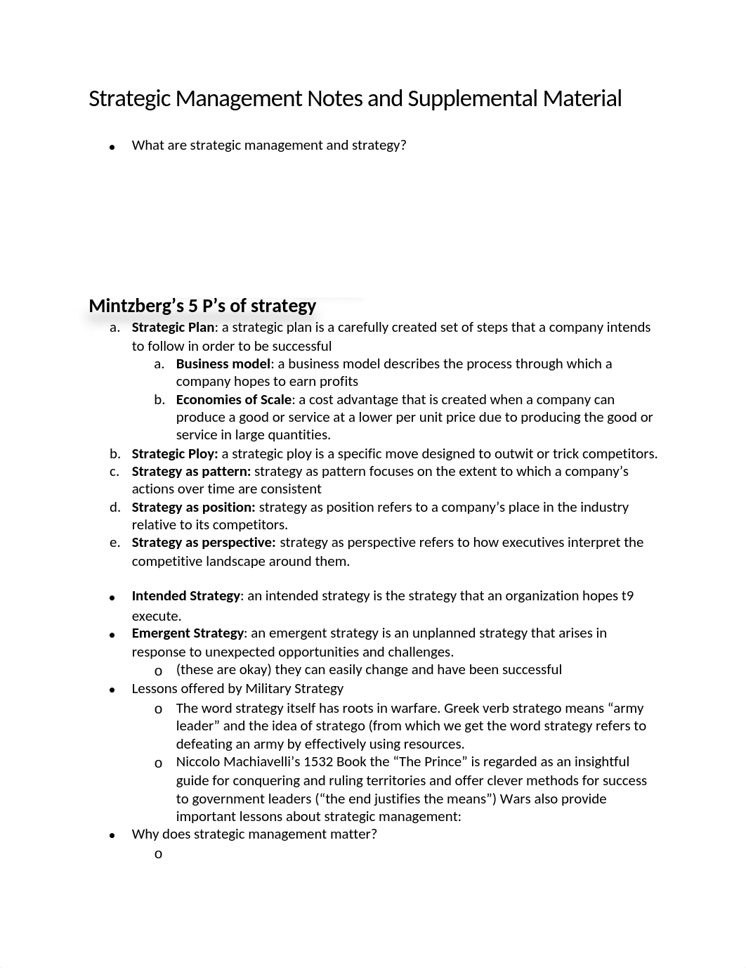 Strategic Management Notes and Supplemental Material exam 1.docx_d8gx8hnqgqj_page1