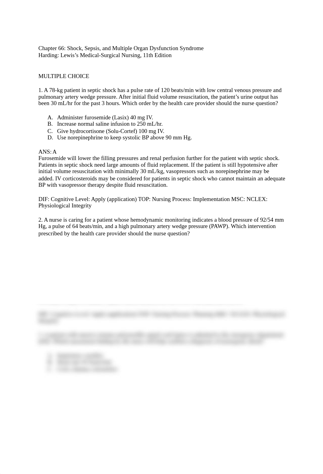 Chapter 66 - Shock, Sepsis, and Multiple Organ Dysfunction Syndrome.docx_d8h31s6bzjv_page1