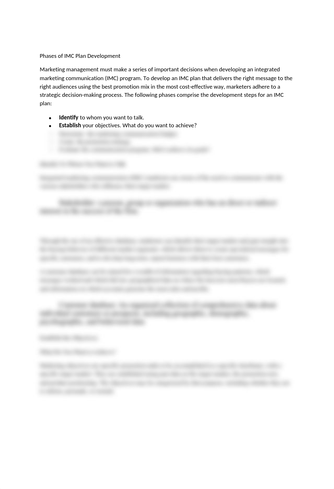 Study Guide Lesson 10 - Describe the five steps of a IMC plan Integrated Marketing Communication Pla_d8hnwt6v53i_page2