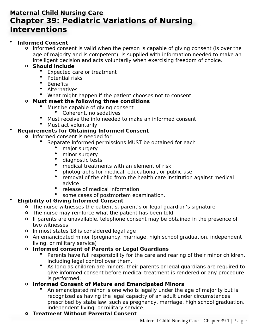 Maternal Child Nursing Care - Chapter 39.docx_d8htz0jgnqv_page1