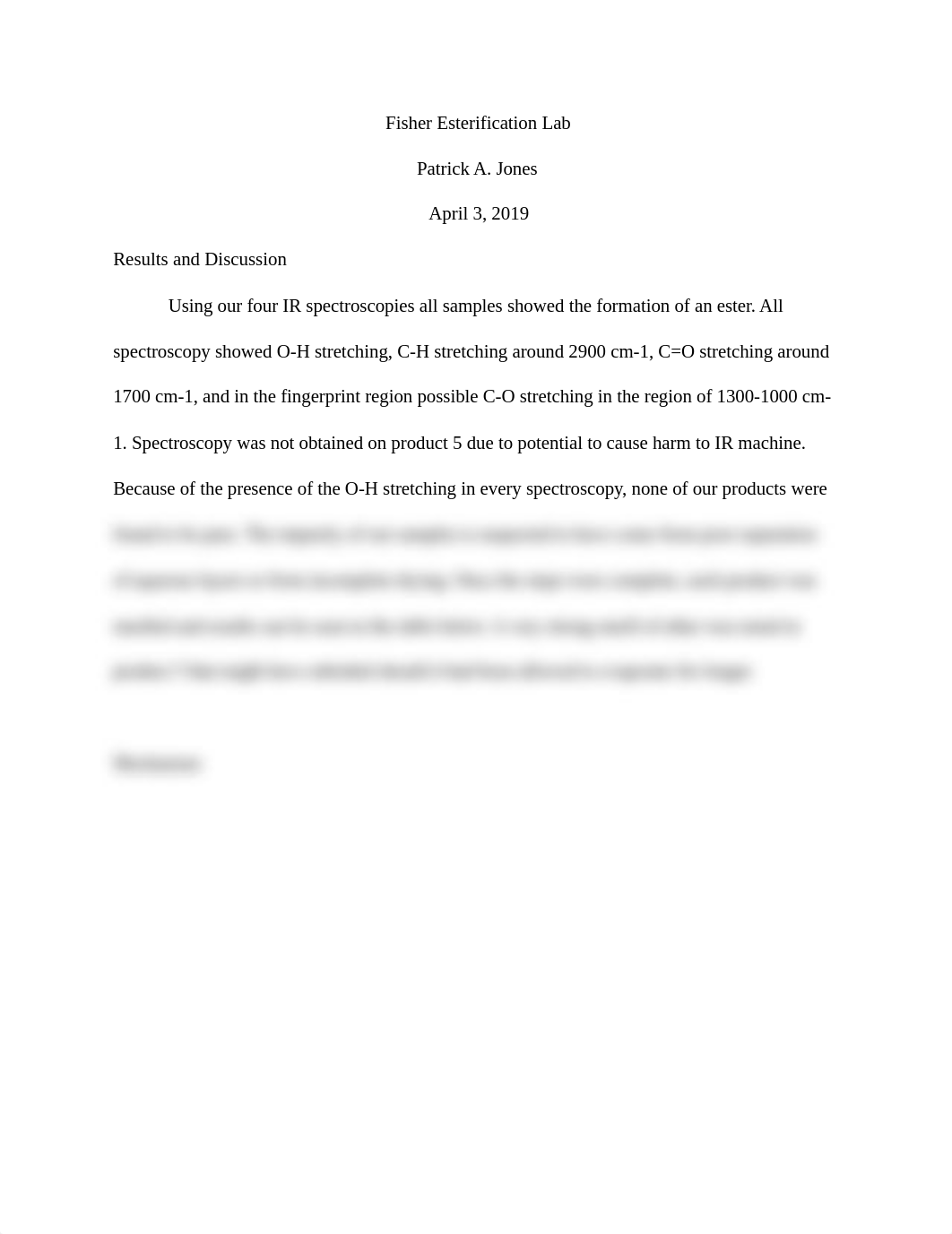 Fisher Esterification Lab Ochem.docx_d8hwxp4gr4e_page1