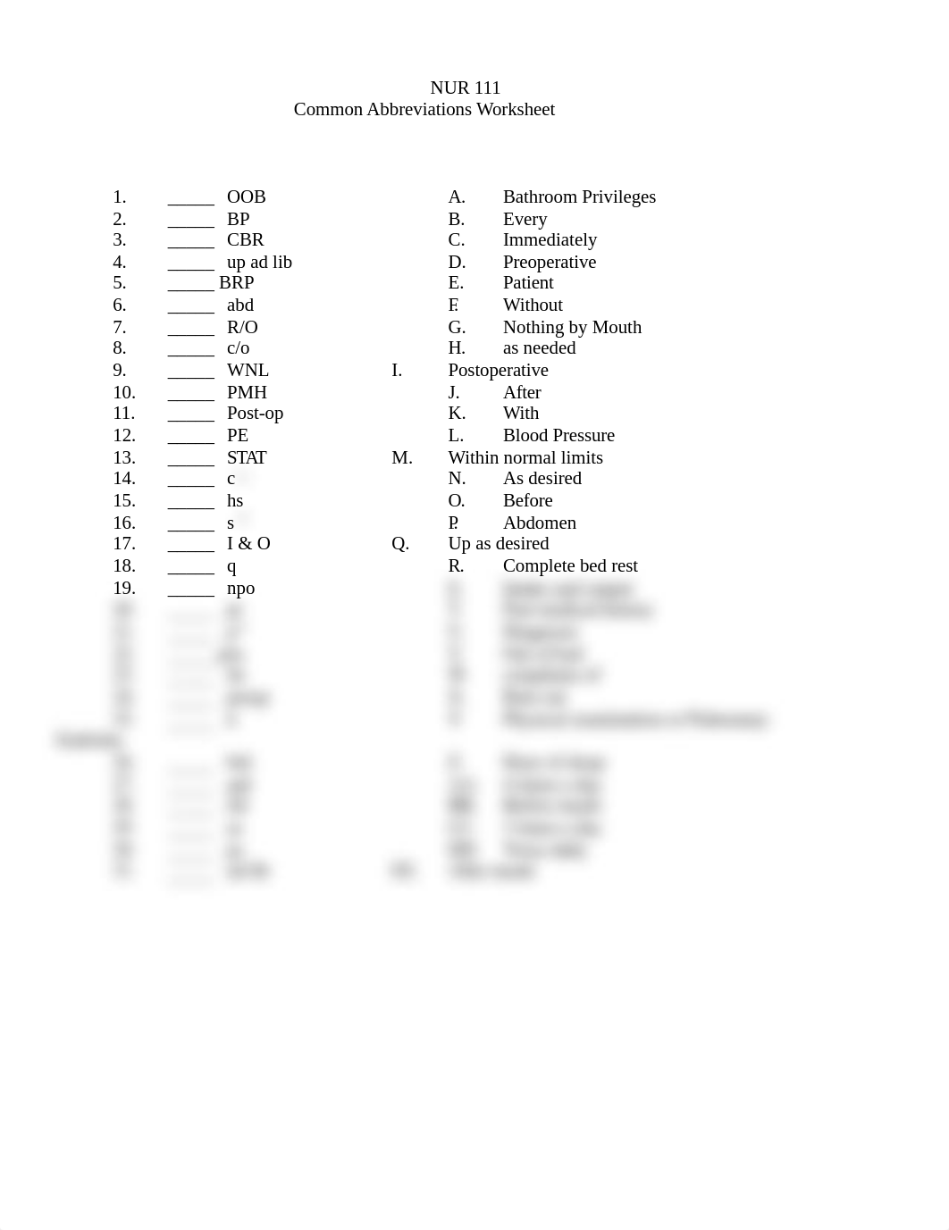 Common Abbreviations Worksheet_d8hxpyjmvgh_page1