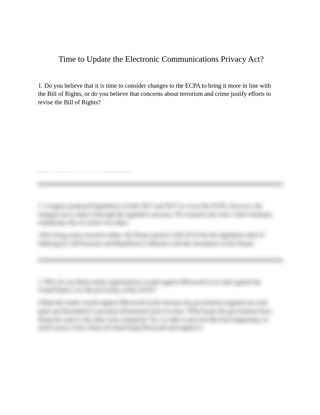 Assignment - Module 4 Time to Update the Electronic Communications Privacy Act.docx_d8i0w42wyz7_page1