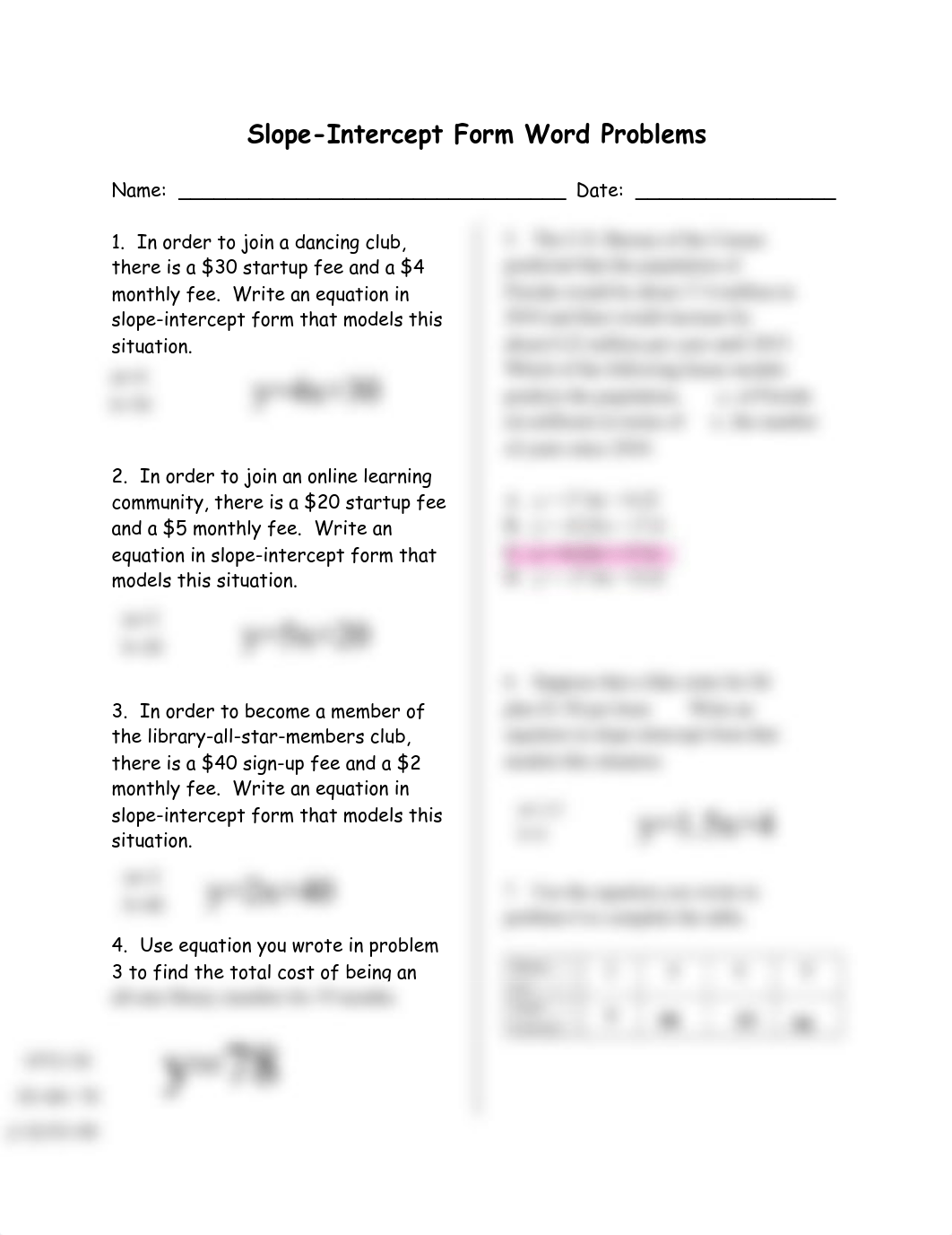 Valerie Watkins - additional practice writing slope intercept form.pdf_d8i3k43wlnj_page1