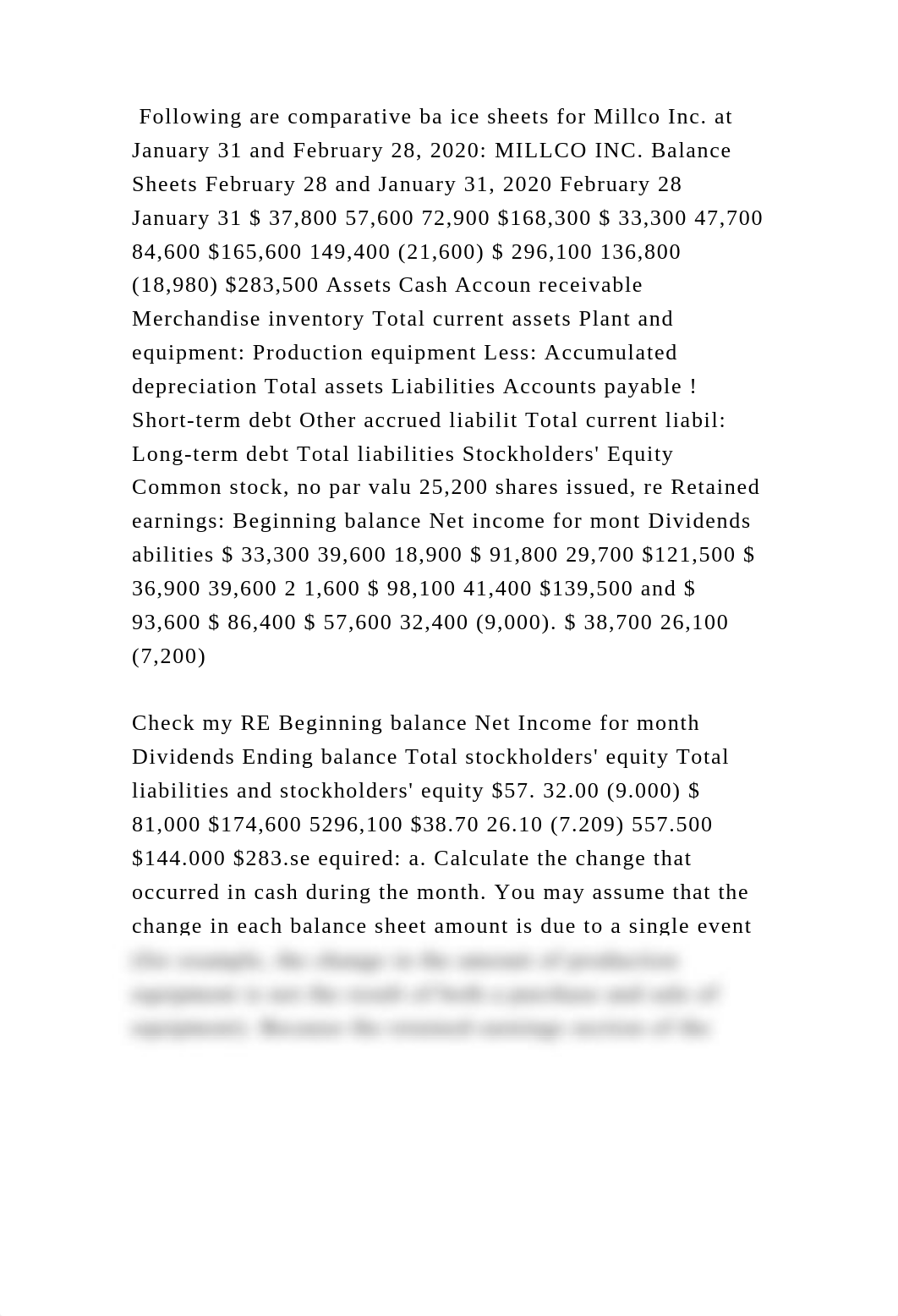 Following are comparative ba ice sheets for Millco Inc. at January 31.docx_d8i8voj2h66_page3