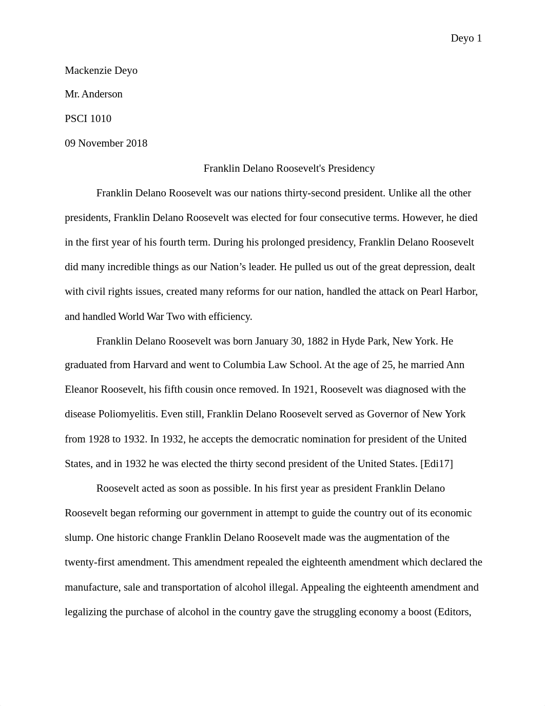 Franklin Delano Roosevelt Presidential Analysis Paper.docx_d8j62nycg4w_page1