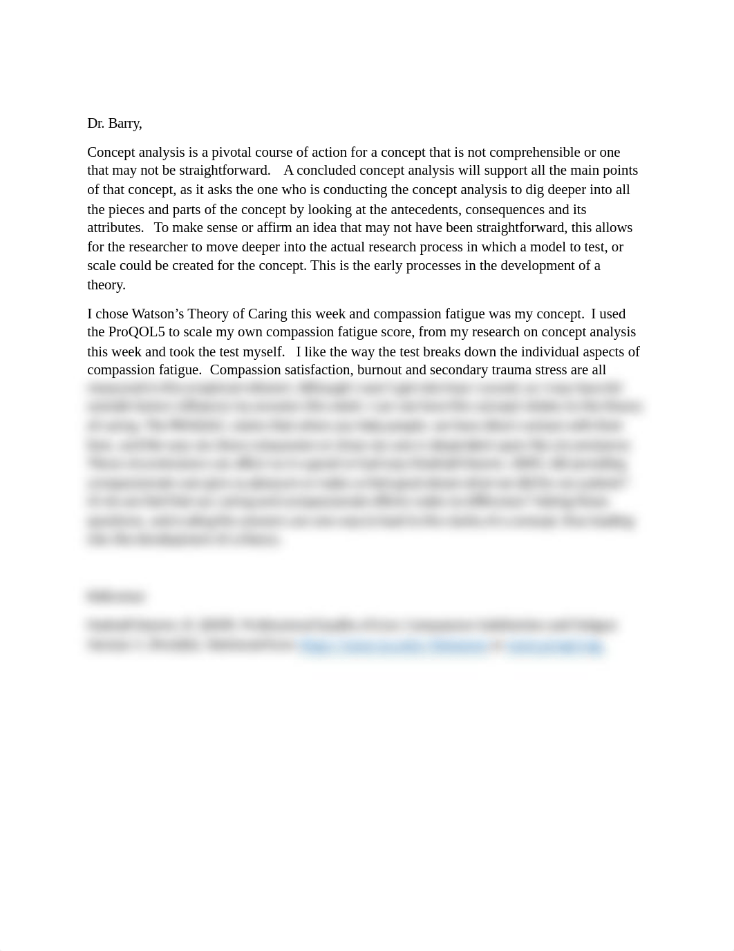 Week 3 Concept Analysis reflection 1 to dr barry watson compassion fatigue.docx_d8jpc50xzbs_page1