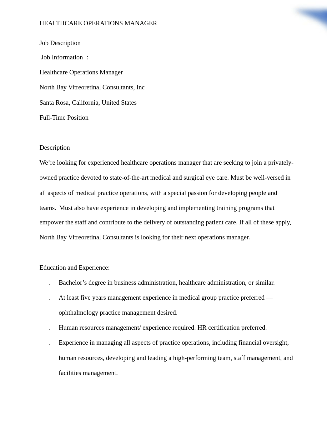 HCA460 week 2 assignment Cover letter & Resume .docx_d8jwiks7342_page2