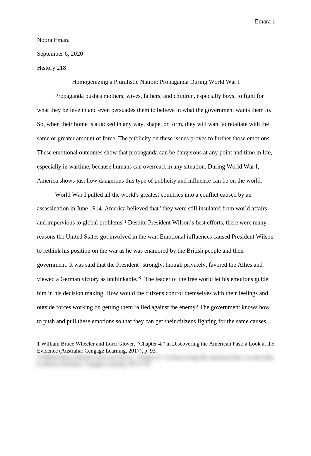 Noora Emora Essay 1 WW I and Propaganda draft 2.docx_d8k5ayc21r7_page1