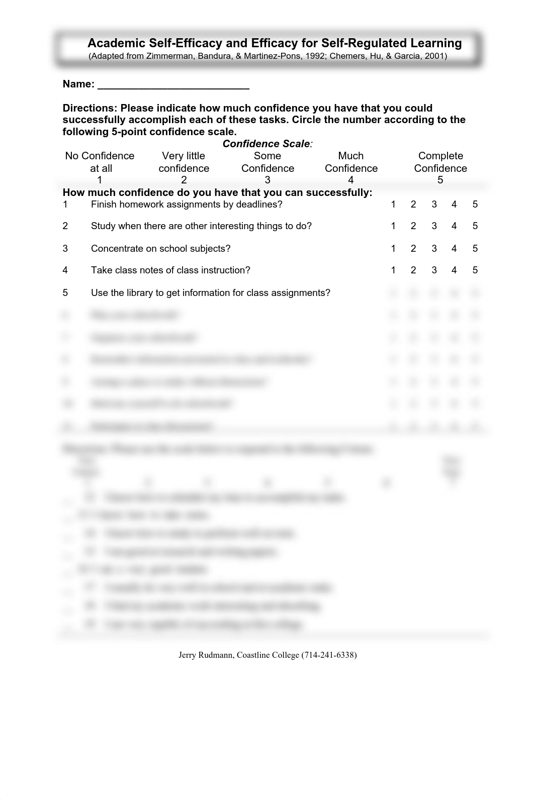 PSY 315 surveys Academic Self Efficacy and Self Regulation Assesment.pdf_d8kbccilur8_page1