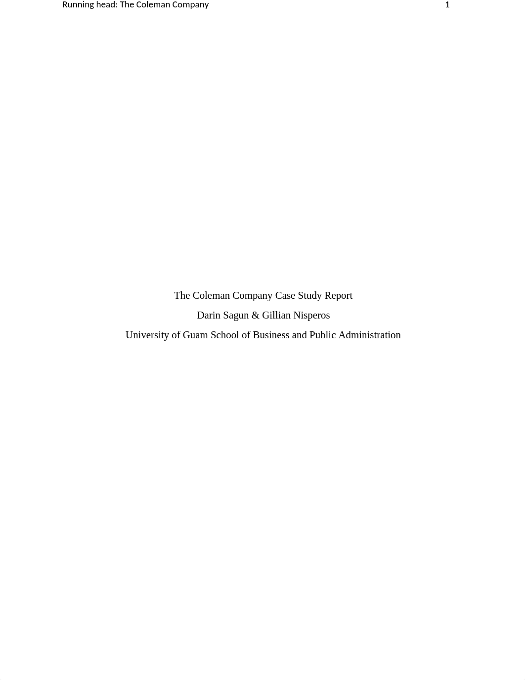 The Coleman Company Case Study Report.docx_d8kkk0l1x1i_page1