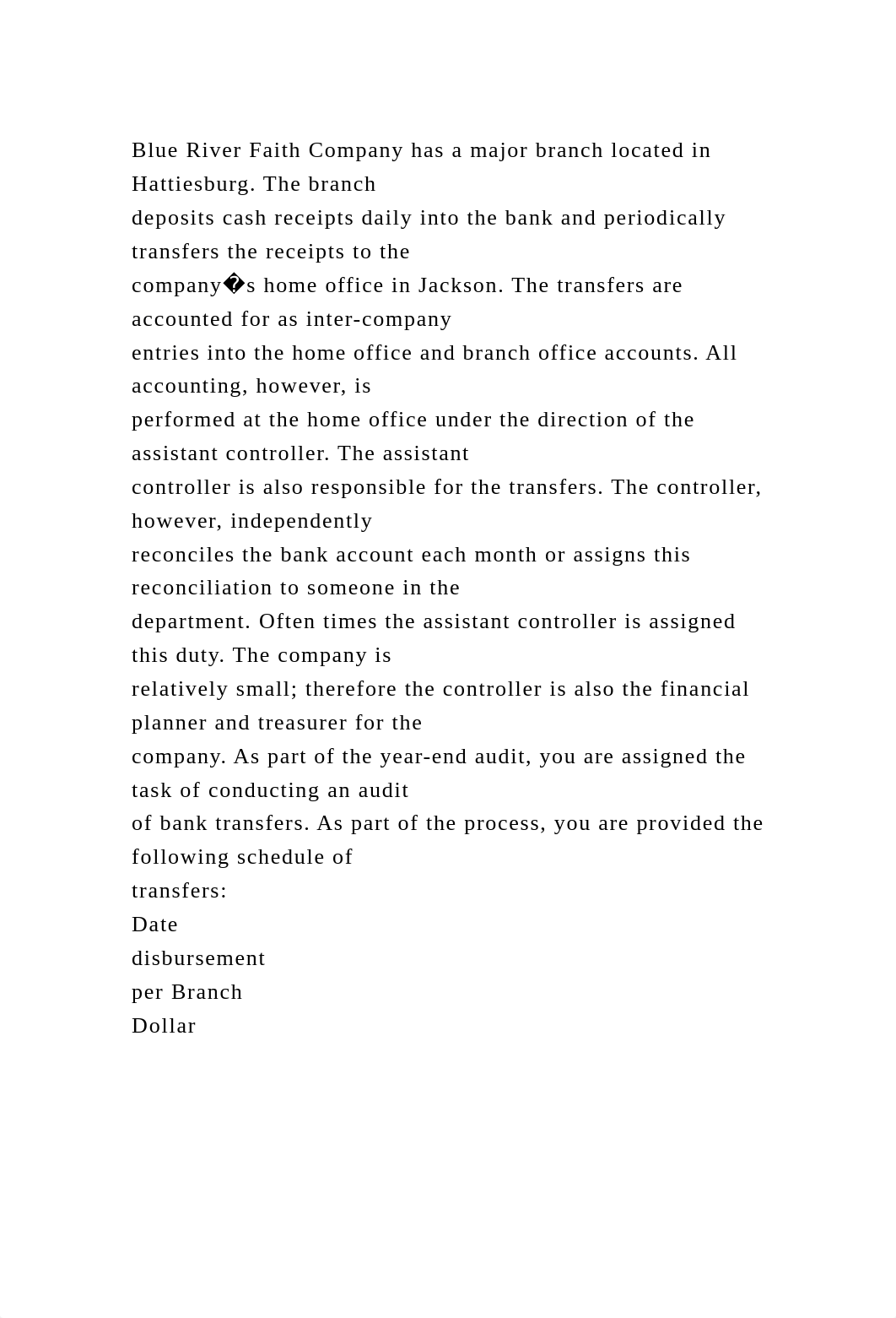 Blue River Faith Company has a major branch located in Hattiesburg. .docx_d8kmwxgr7rp_page2