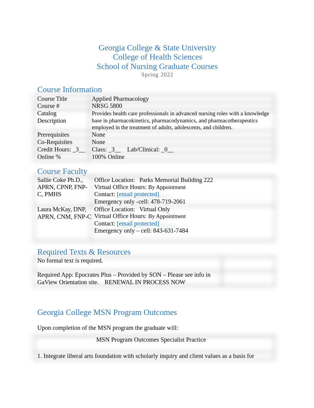 NRSG 5800 Syllabus 2022 Applied Pharmacology.docx_d8kp2ybk4ls_page1