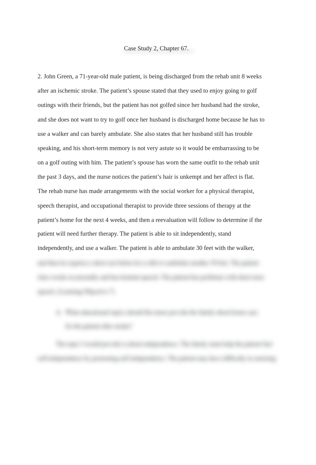 Cererovascular Disorder Case Study 2.docx_d8lommiqu2h_page1