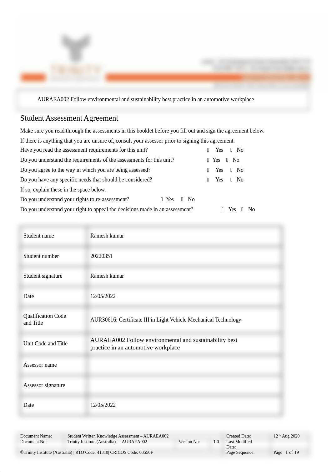 AURAEA002_Assessment 1_Written Knowledge Question (1).docx_d8ly61cds6c_page1