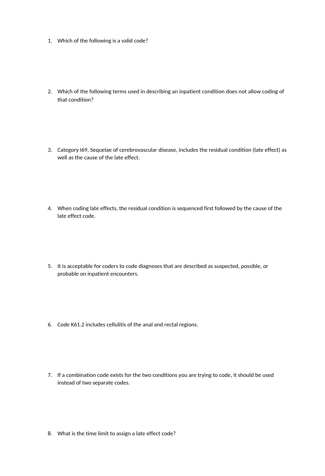 basic ICD 10 CM coding guidelines quiz.docx_d8m3kczi2hk_page1