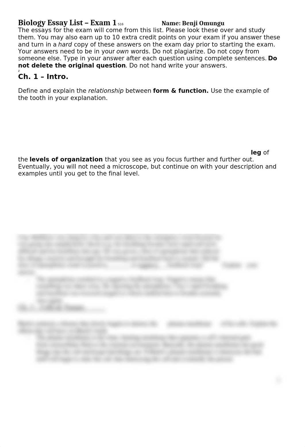 Human Bio Exam 1 Essays (2) 020118.rtf_d8m43tvwrr1_page1