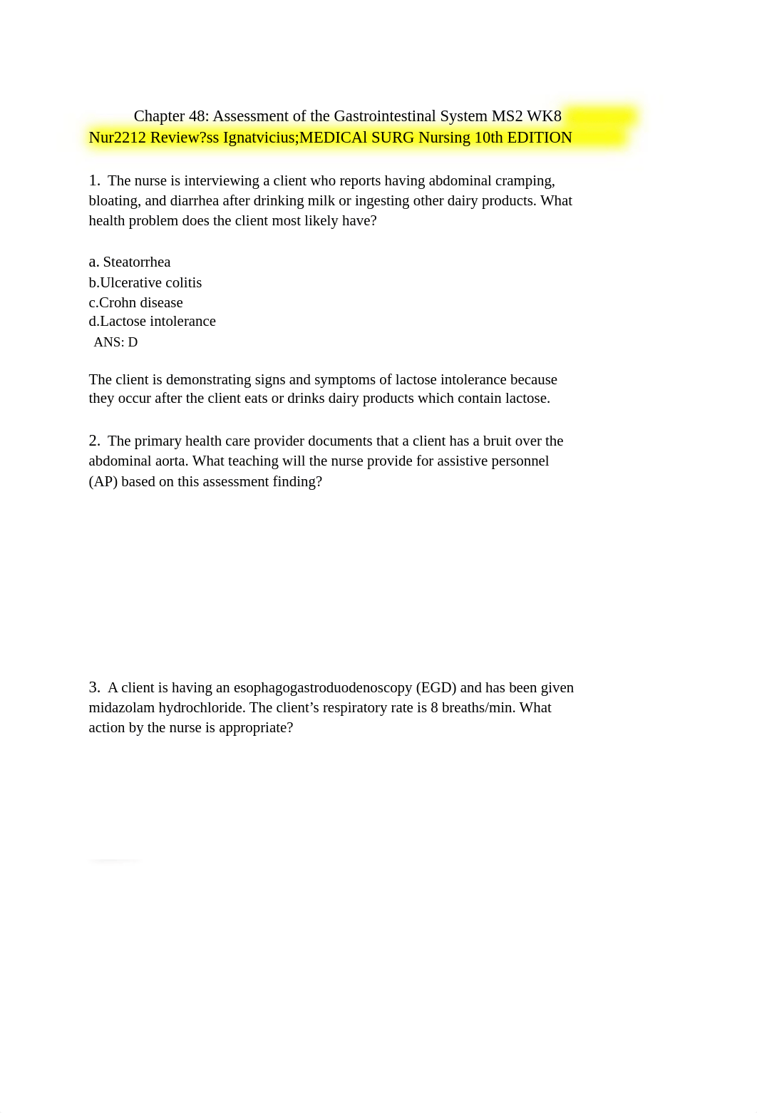 Chapter 48_ Assessment of the Gastrointestinal System MS2 WK8 Nur2212 Review - Google Docs.pdf_d8m60qytcgy_page1