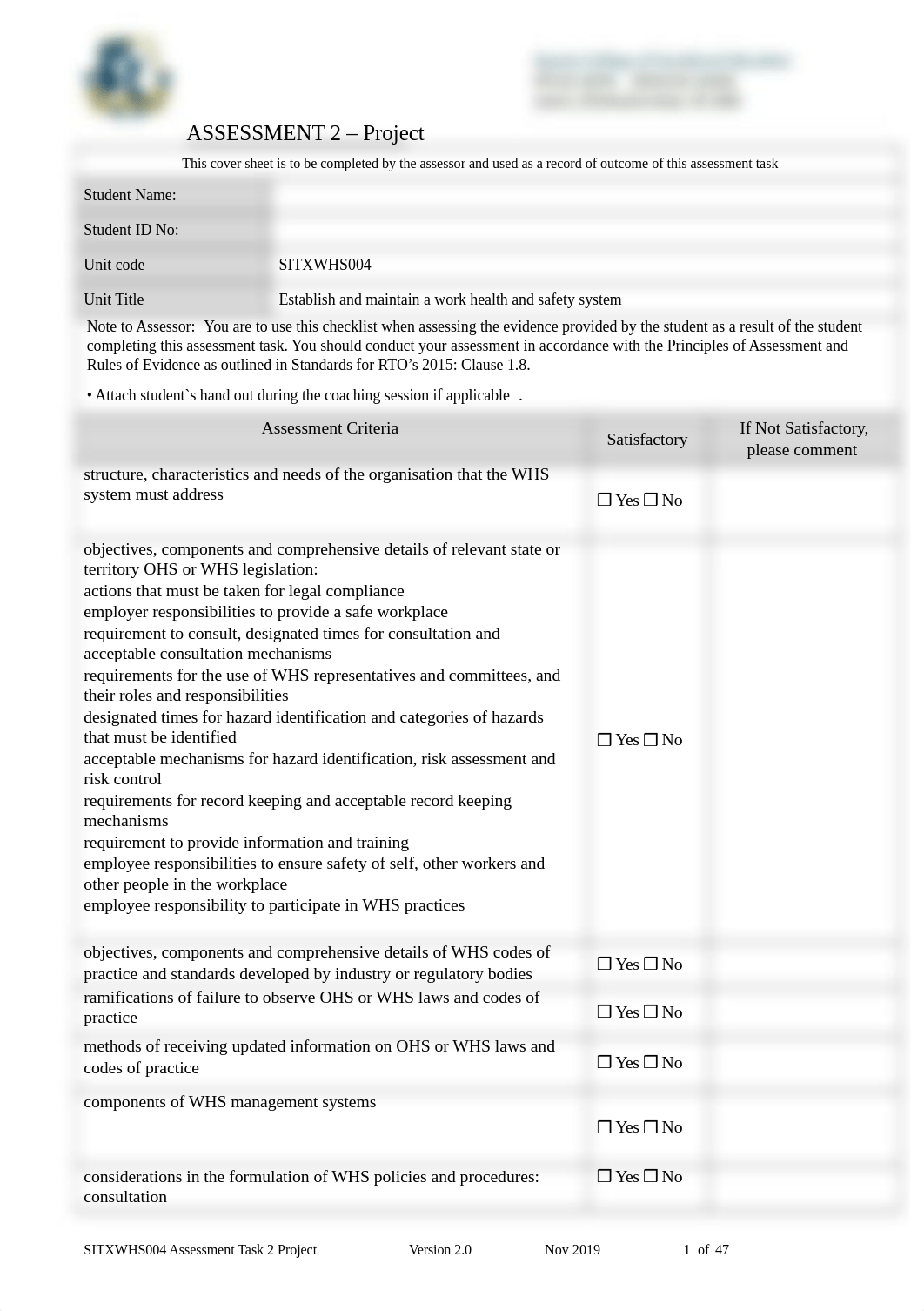 SITXWHS004 Assessment Task 2 Project.docx_d8m8q6uxzxq_page1