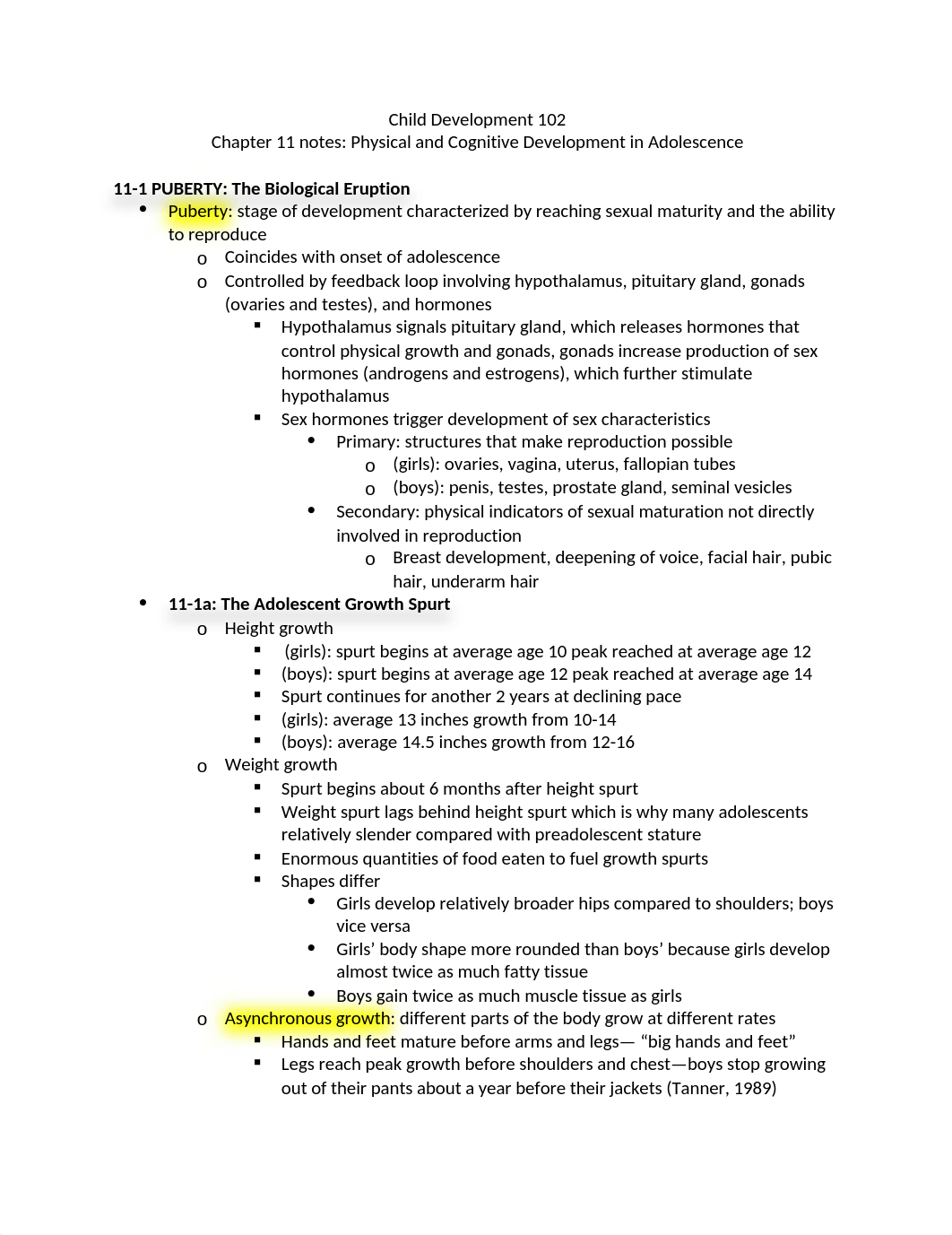 (Chapter 11) Adolescence- Physical and Cognitive Development.docx_d8me9lv5agw_page1