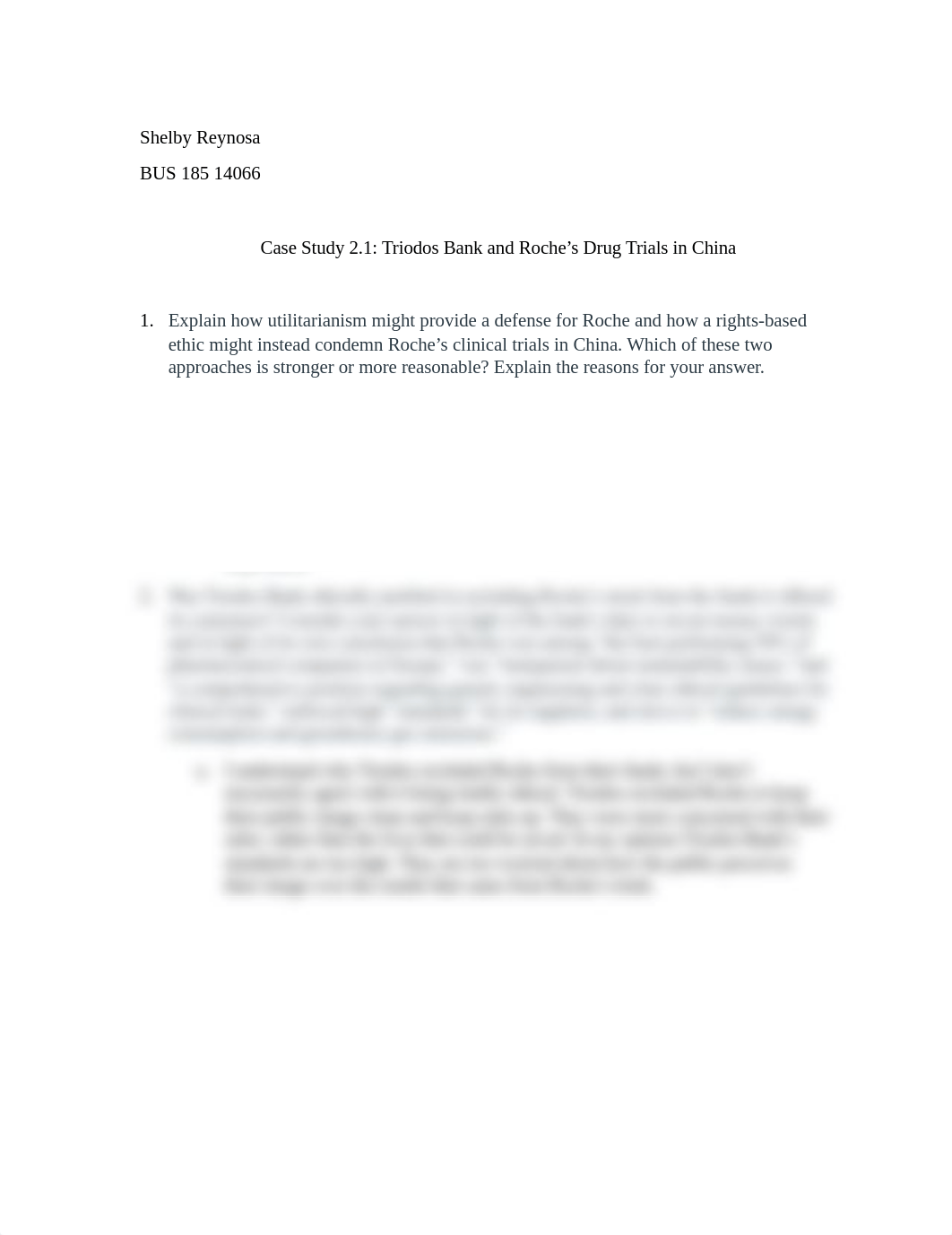 Case Study 2.1- Triodos Bank and Roche's Drug Trials in China.docx_d8mpll22wc0_page1