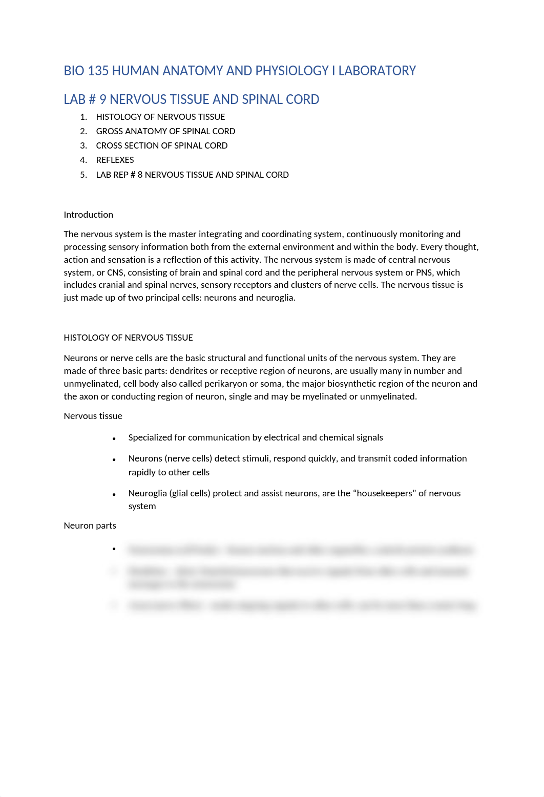 Lab handout # 9 Histology of Nervous tissue and Spinal cord.docx_d8mqqkx6fk5_page1