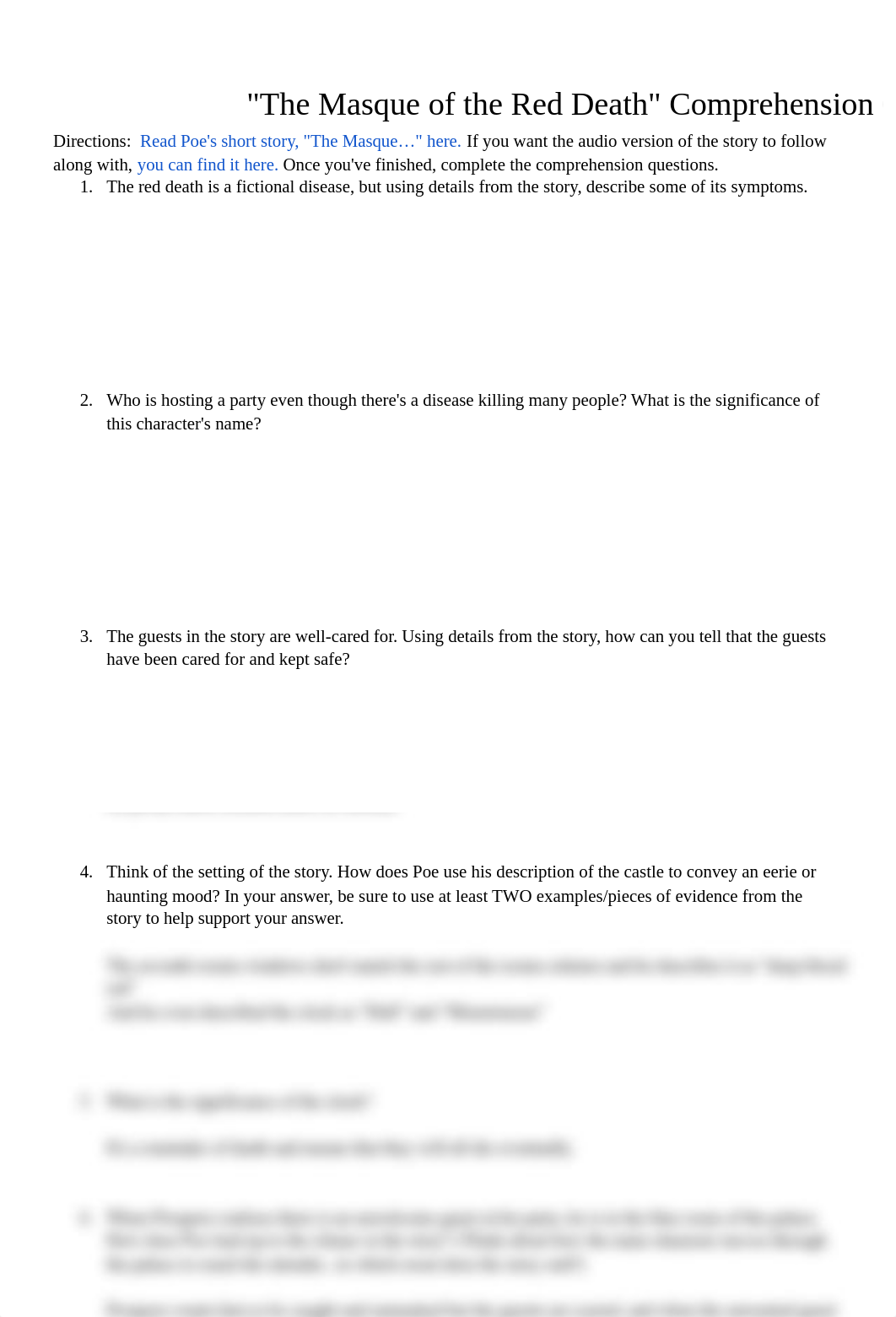 Copy of Masque of the Red Death - Comprehension Questions.docx_d8n632cznu5_page1