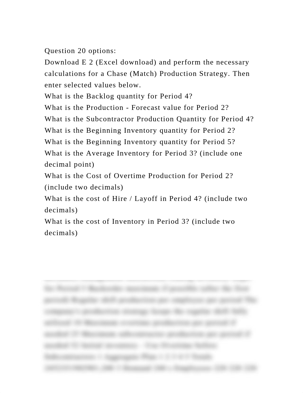 Question 20 optionsDownload E 2 (Excel download) and perform the .docx_d8nlv5w9ci0_page2