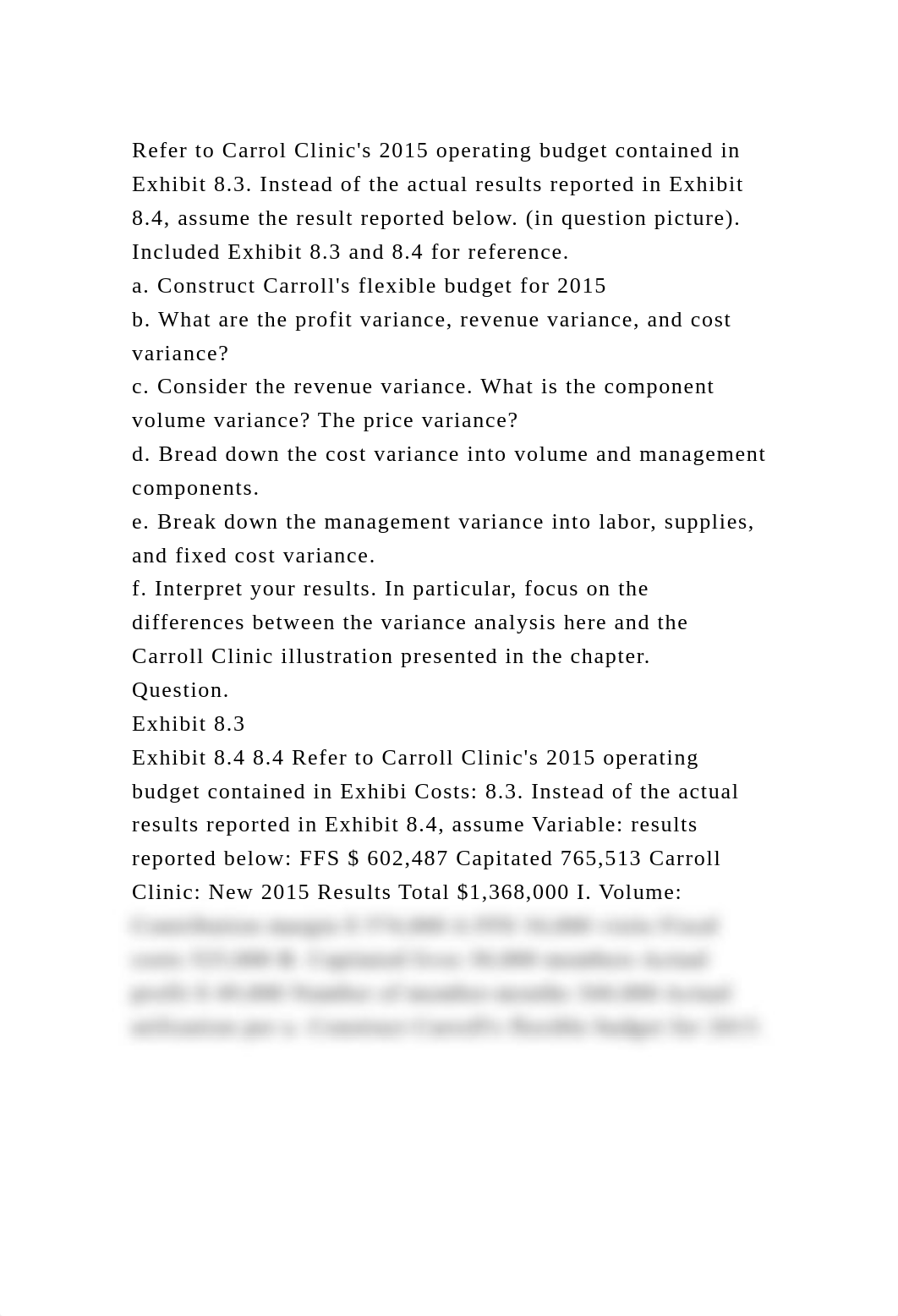 Refer to Carrol Clinics 2015 operating budget contained in Exhibit .docx_d8nrvhgi2cc_page2