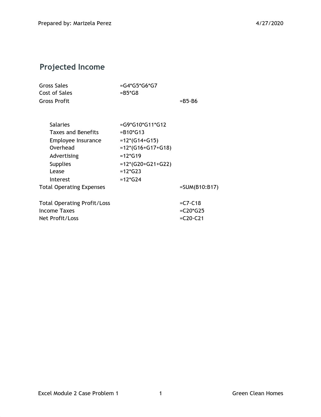 Excel Module 2 Case Problem 1 Green Clean Homes.pdf_d8o8u6hsx05_page1