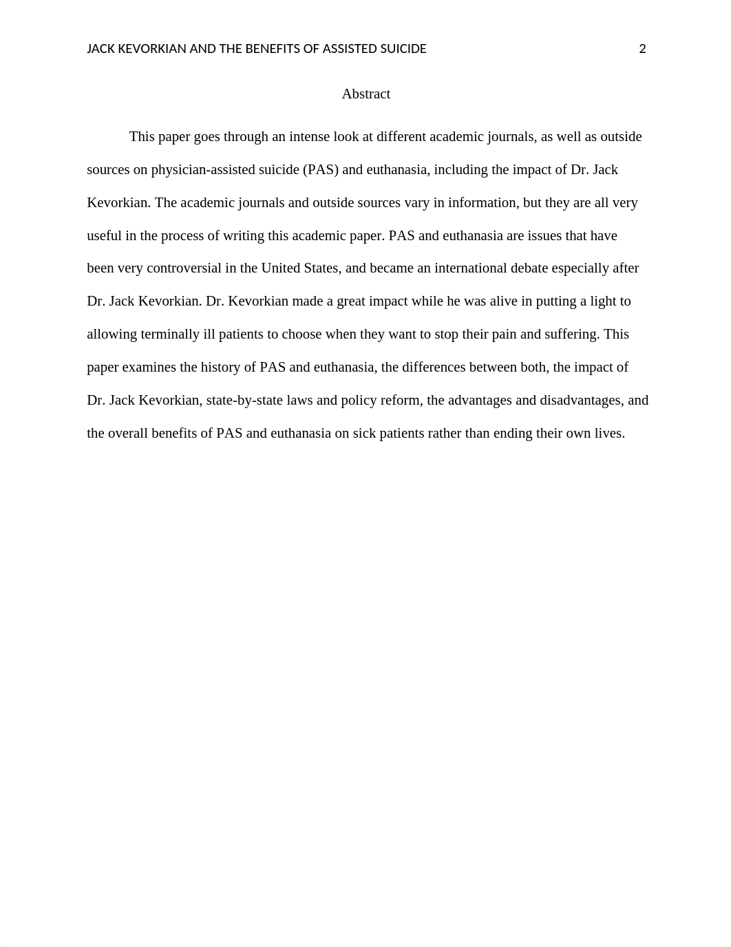 English 1302 APA Research Paper - Kervorkian & Assisted Suicide/Euthanasia_d8of8bscdg5_page2