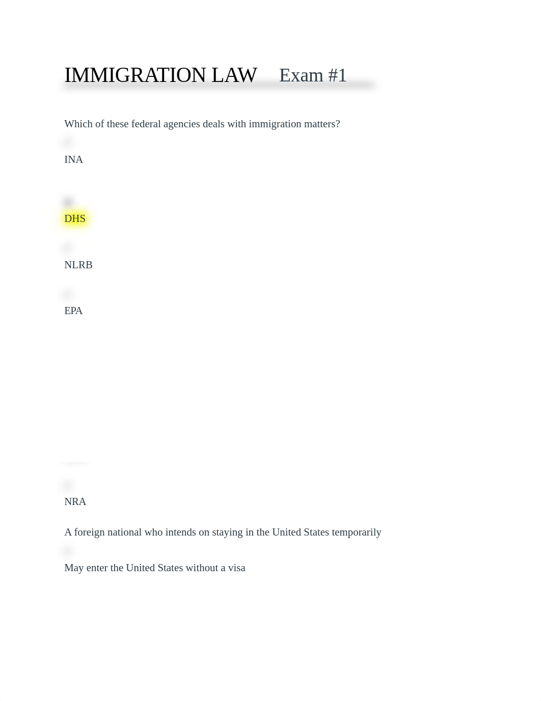 IMMIGRATION LAW Exam 1.docx_d8ofnhlv0qu_page1