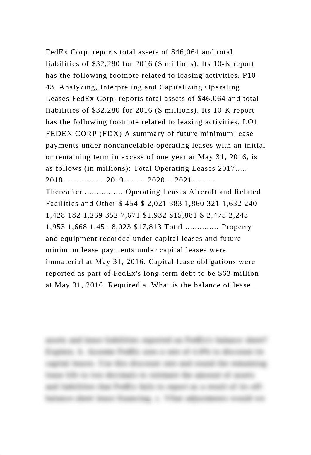 FedEx Corp. reports total assets of $46,064 and total liabilities of.docx_d8ohf9nnd7a_page2