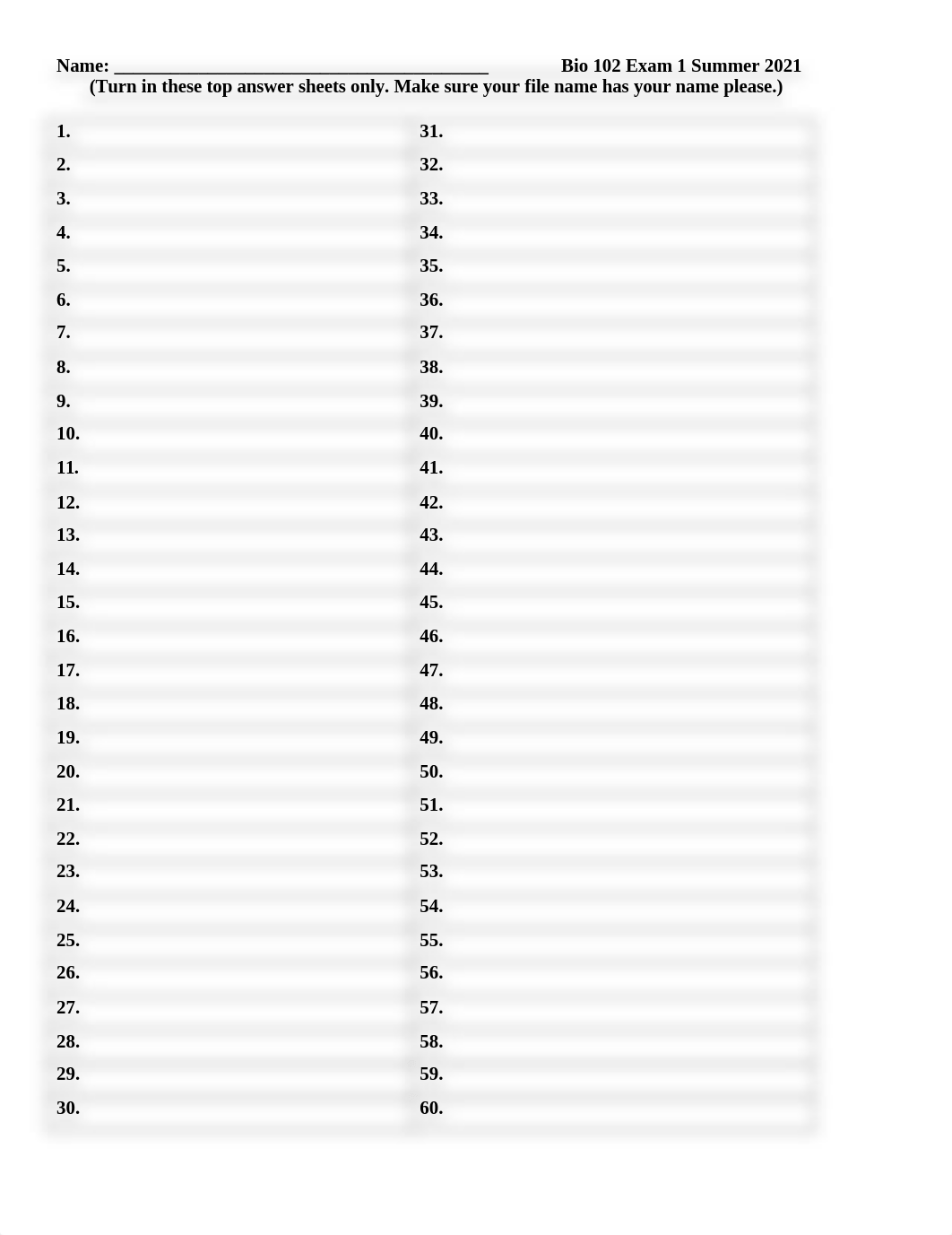 Bio 102 Exam 1 Su22 PRINT-1.doc_d8oo2yvuhgg_page1