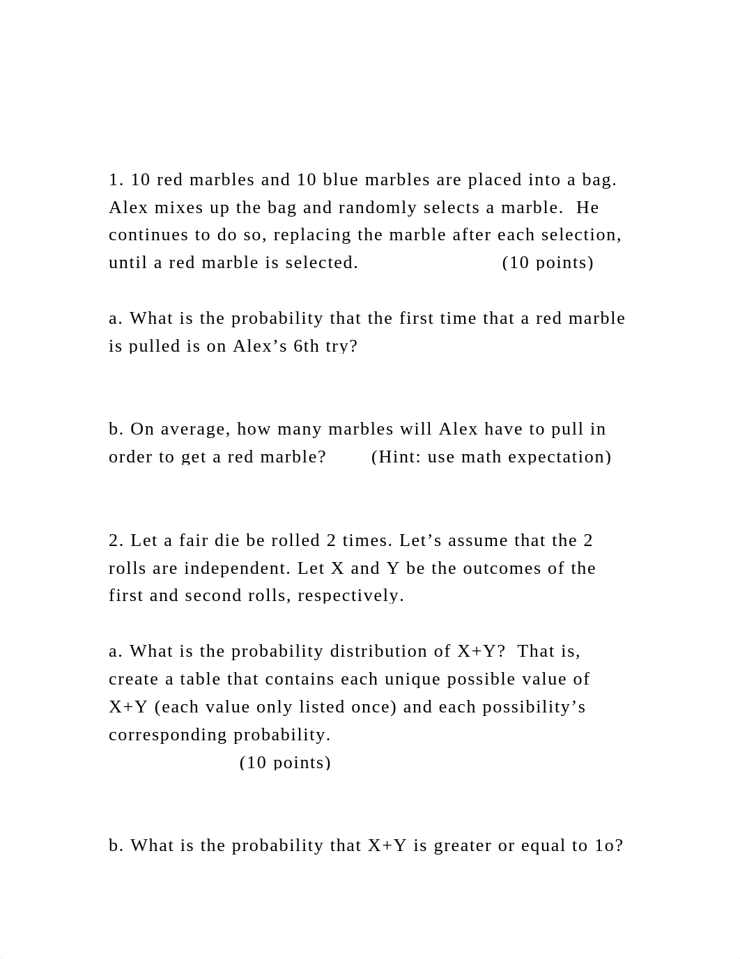 1. 10 red marbles and 10 blue marbles are placed into a bag.  Al.docx_d8oqb6dl8jb_page2