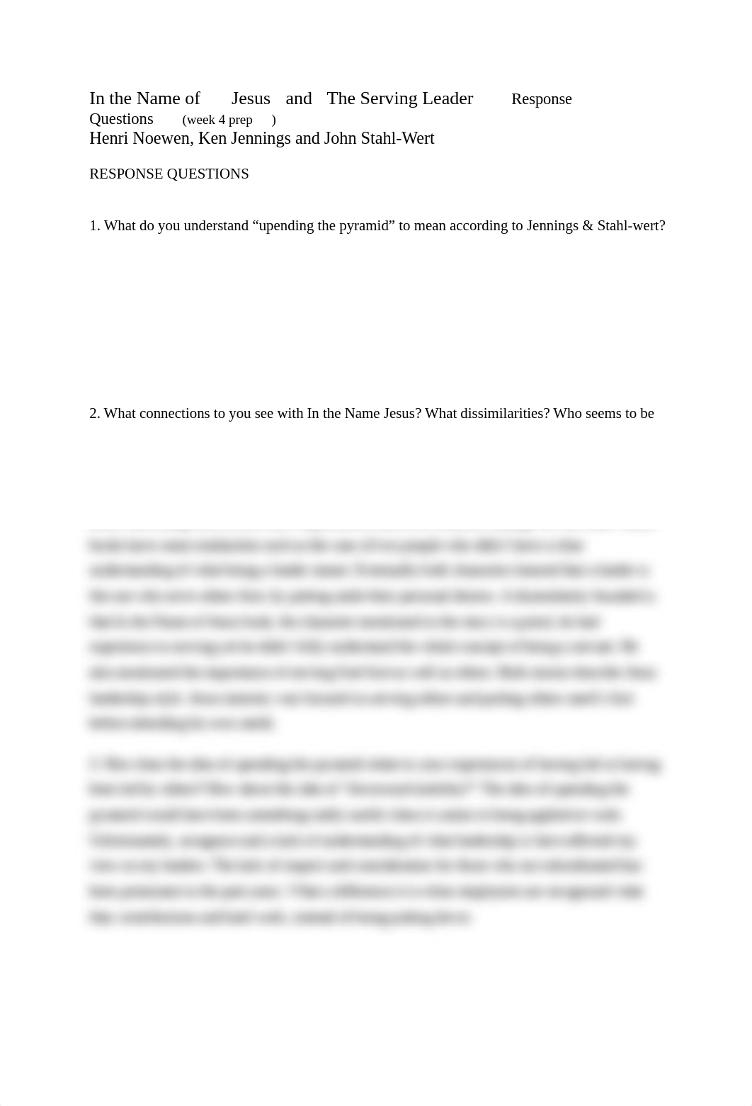 In the Name of Jesus and The Serving Leader Response Questions.docx_d8oxmwng9ve_page1