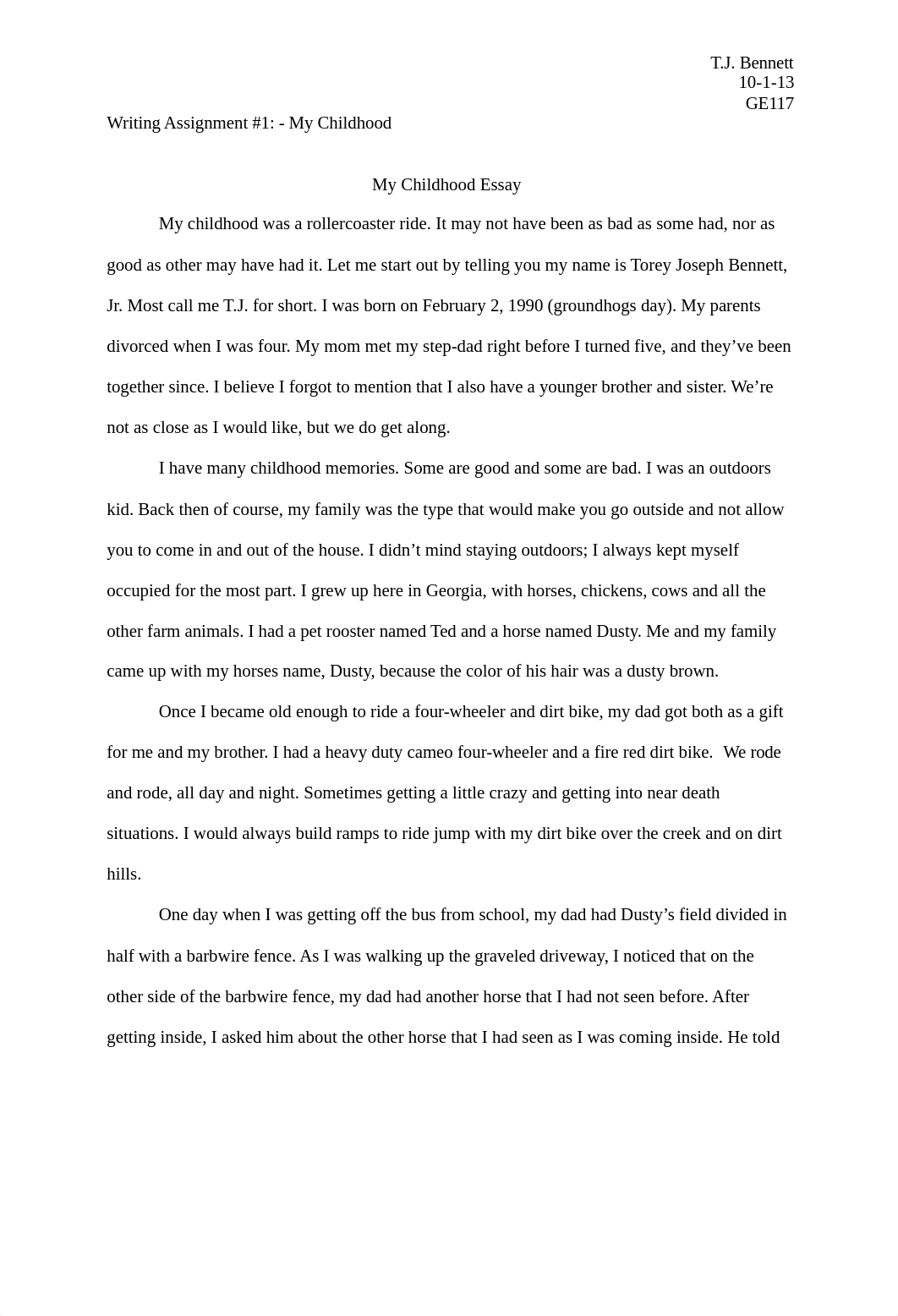 Writing Assignment #1 - My Childhood_d8pc8e41jrq_page1