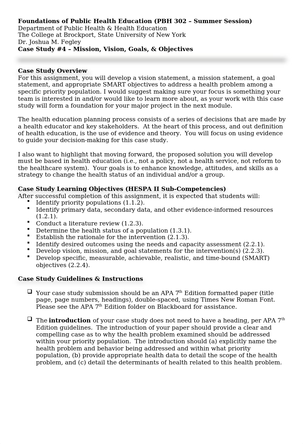 Case Study #4 -Developing Vision, Mission, Goal, & Objective Statements (PBH 302 Online).docx_d8prnzkbm67_page1